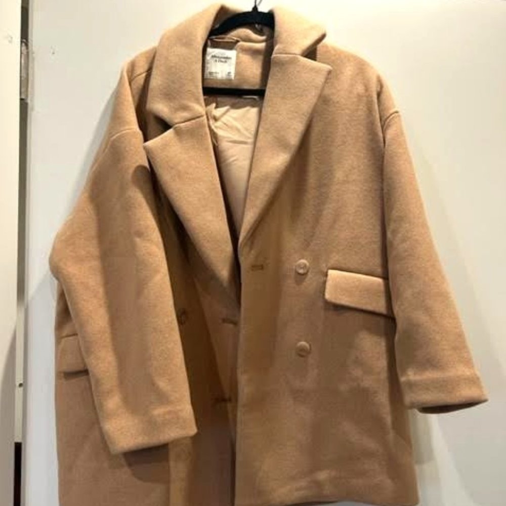 Abercrombie Wool Blend Heavy Coat - Petite Medium